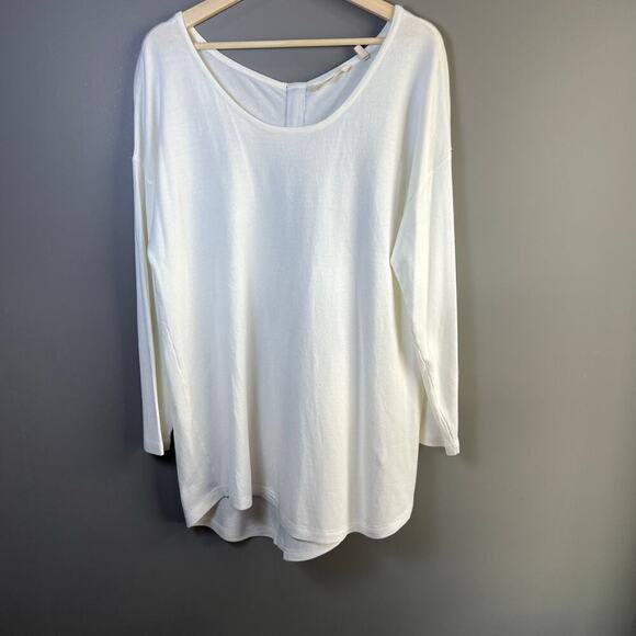 Soft Surroundings Cream Margulies Sweater Size Large - Picture 2 of 7